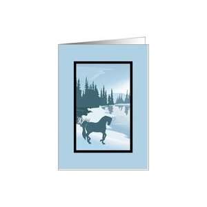  Scenic Andalusian Horse Christmas Card Card Health 