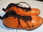 UNDER ARMOUR MENS MICRO G ORANGE & BLACK BASKETBALL SHOES SIZE 17 NEW 