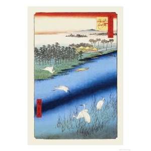   Styles Giclee Poster Print by Ando Hiroshige, 12x16