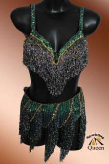 Egyptian Belly Dance/Dancing Costume/ Bra &Belt /XL Set  