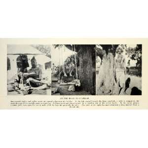   Fakir Men Bathing Ghats   Original Halftone Print