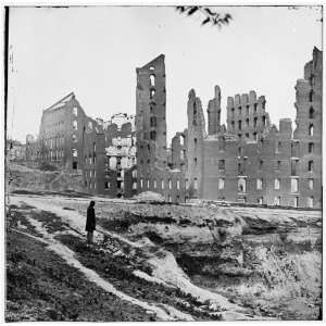   , Virginia. Ruined buildings in the burnt district
