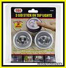 Stick On Tap Lights Peel and Stick 3 LED