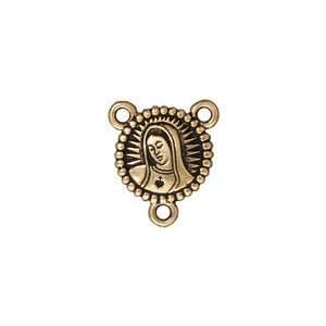  TierraCast Antique Gold (plated) Our Lady Link 19x22mm Findings 