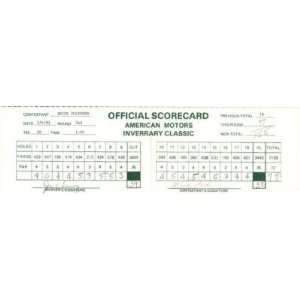 Bruce Fleisher Signed Offical 81 Pga Scorecard~psa Coa   Golf Cut 