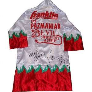  Vinny Pazienza Autographed Official Franklin Boxing Robe 