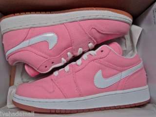 Nike Air Jordan 1 Retro Canvas Pink 316098 611 3.5 Y GS  