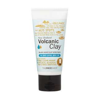 the face shop volcanic clay blackhead clay nose pack