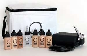 Airbrush Makeup System O2 Cosmetics Flawless Kit  