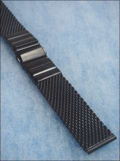VOLLMER GERMANY Mesh Bracelet BLACK PVD 20/22/24 mm  