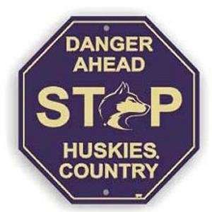  Washington Huskies Stop Sign