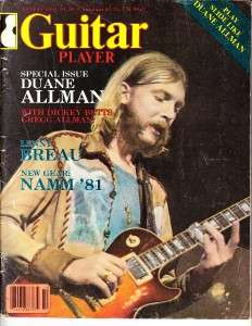   Vintage Music Magazine Duane Allman Vol. 15 No. 10 October 1981  