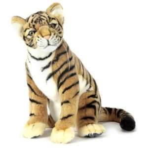   Hansa Tiger Cub Stuffed Plush Animal, SItting Toys & Games