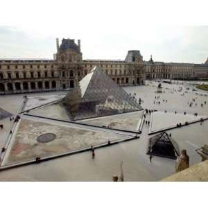  A View of the Louvre Pyramid, and the Southern Wing of the 
