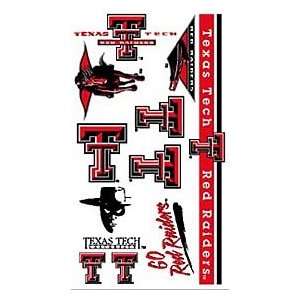  Texas Tech Red Raiders Temporary Tattoos Easily Removed W 