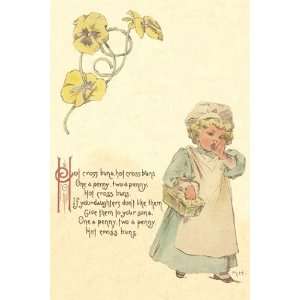  Hot Cross Buns   Poster by Maud Humphrey (12x18)