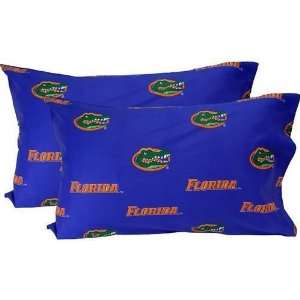  Florida Gators Printed Pillow Case   King   (Set of 2 