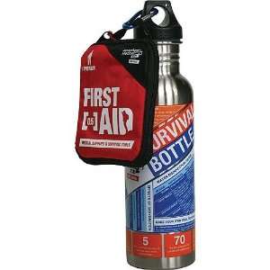 SOL Survival Water Bottle and First Aid Kit by Adventure Medical Kits 
