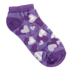   lht Fashion Anklet Nurse Socks Lavender Hearts