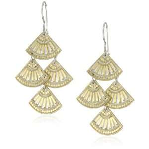 Anna Beck Designs Lombok 18k Gold Plated Fan Drop Earrings