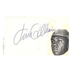   Gilliam Autographed / Signed Postcard with Head Shot 