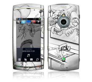 Sony Ericsson Vivaz Pro sticker skin cover case ~CM8  