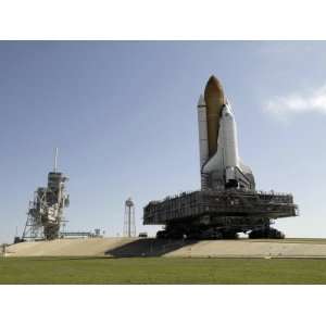  Space Shuttle Endeavour Approaches the Launch Pad at 