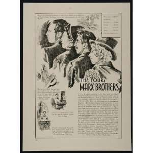  1933 Groucho Marx Brothers Fredric March Film Star 