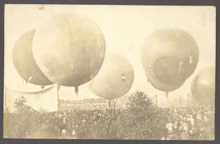 1907 RPPC~Gordon Bennett Balloon Ascension~St Louis  