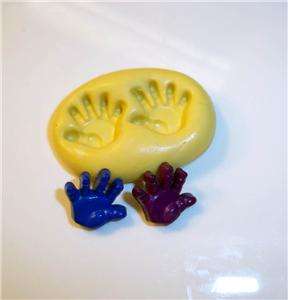 Tiny Baby Hands Flexible Push Mold   Polymer Clay M111  