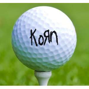  3 x Rock n Roll Golf Balls Korn Musical Instruments