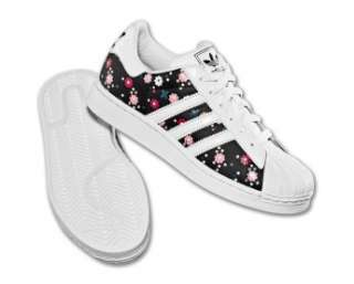 adidas Kids Shoes Superstar 2 G Flowers Shell Toe Sz 6  