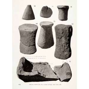  1906 Print Conical Stone Altar Tank Sinai Egypt Archeology Geology 