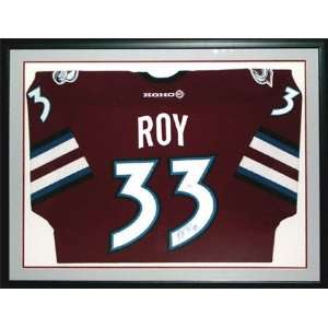  Patrick Roy Colorado Avalanche Framed Autographed Jersey 