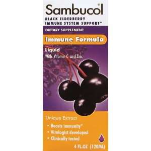  Sambucol Black Elderberry Immune Syrup, 4 Oz. Health 