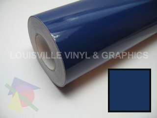 Roll 24 X 10 Dark Blue Gloss Vinyl Sign Film  