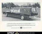 1980 Lincoln AHA Viscount Landau Hearse Brochure Canada