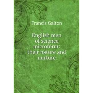   of science microform their nature and nurture Francis Galton Books