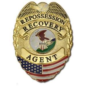  Repossession Recovery Agent Flag Badge 
