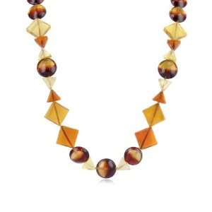  Antica Murrina Maila   Murano Glass Bead Necklace Amber Jewelry