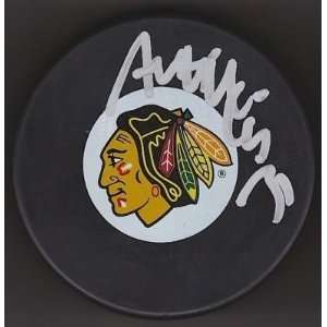 ANTII NIEMI Signed CHICAGO BLACKHAWKS PUCK 2010 CUP   Autographed NHL 