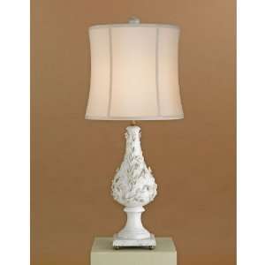   Company 6339 Traditional Antique White Antique Brass Viola Table Lamp