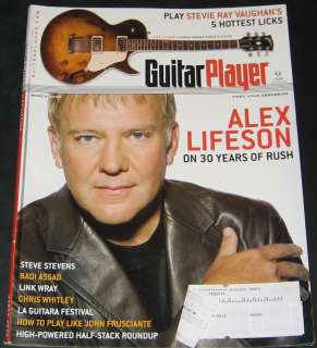 Guitar Player Magazine March 2006 Alex Lifeson  
