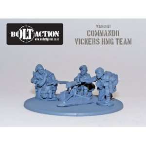 Bolt Action 28mm Commando Vickers HMG Team
