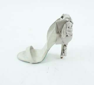 ALEXIS MABILLE GREY FLOWER SHOES 37.5 NWT  
