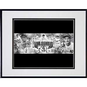  New York Yankees Lou Gehrig 18x42 Photoramic Sports 