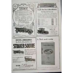  1914 Car Argyll Invincible Talbot Straker Squire Advert 