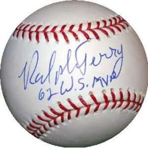  Ralph Terry autographed Baseball inscribed 1962 WS MVP 