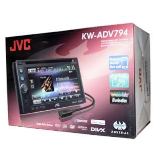 JVC KW ADV794 Arsenal Double DIN Multimedia Receiver 6.1 Widescreen 