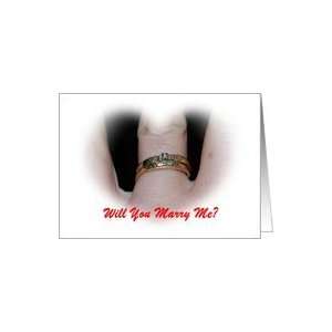  Will You Marry Me? Ring Occasions Card Card Health 